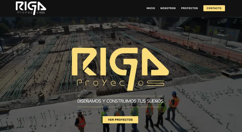 Captura del proyecto Riga Proyectos