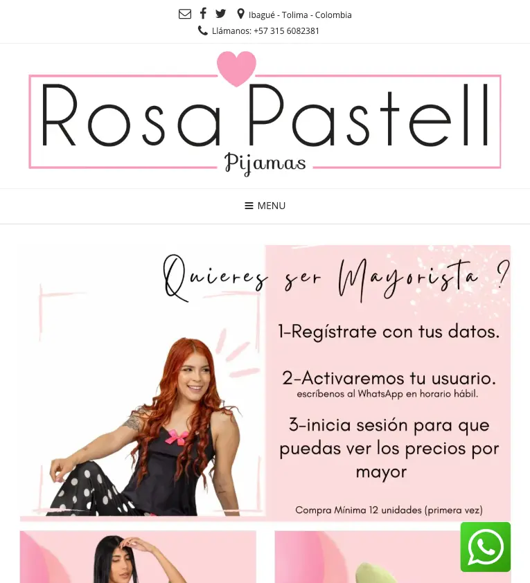 E-commerce RosaPastell